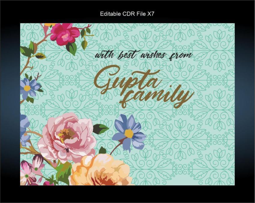 Best wishes backgropund vector floral with colourful flower