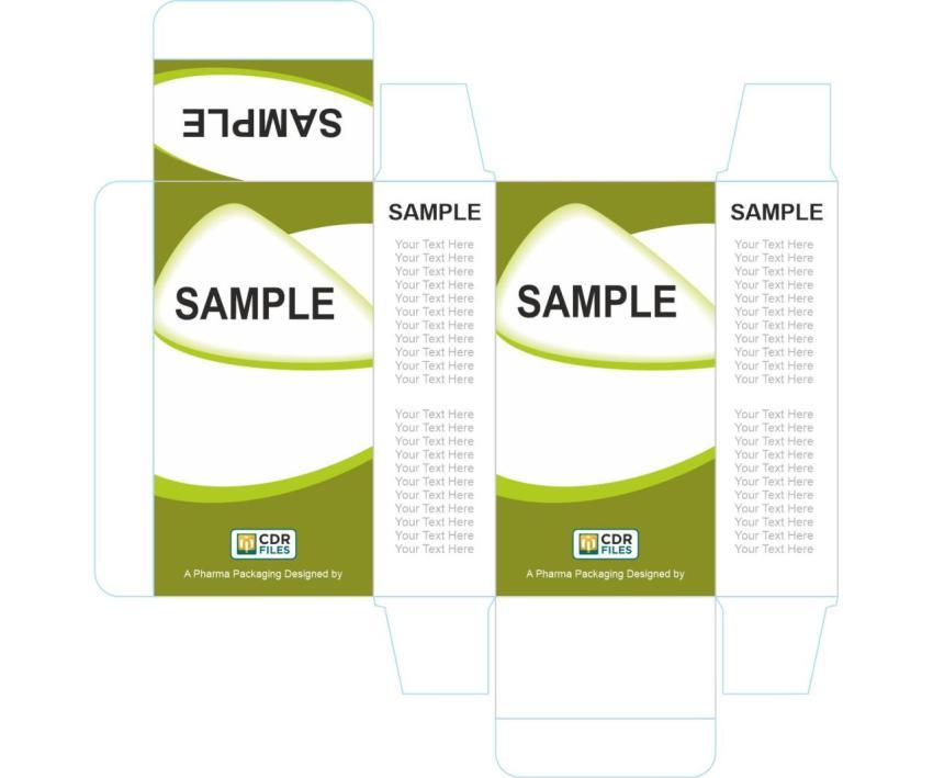Beautiful Design Pattern Pharma Green Syrup Packaging Design