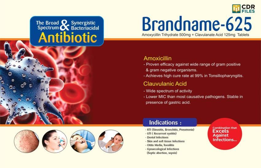 Amoxycillin Trihydrate 500mg   Clavulanate Acid 125mg  Tablets