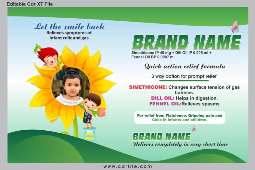 Simethicone IP 40 mg   Dill Oil IP 0 005 ml   Fennel Oil BP 0 0007 ml