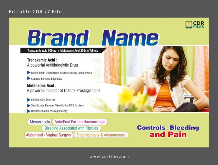 Tranexamic Acid 500mg   Mefenamic Acid 250mg Tablets