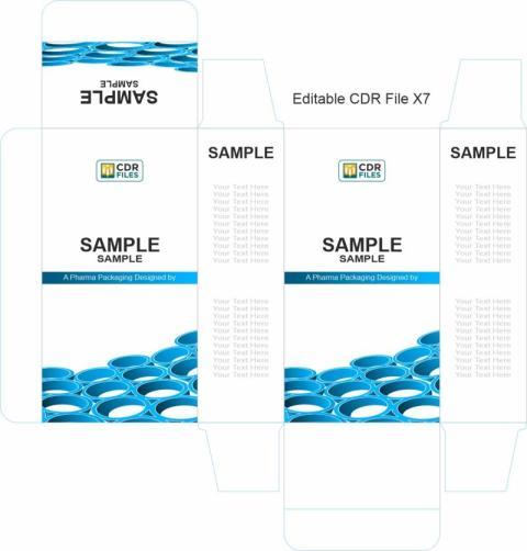 Blue Ring Design Syrup Eye Drop Suspension Mono Carton CDR