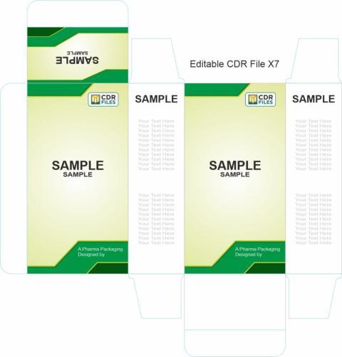 Green Design Pattern Syrup Drop Suspension Mono Carton