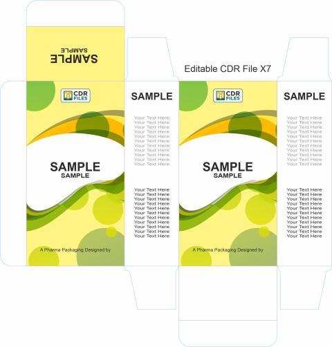 Yellow Green Waves Design Syrup Idrop Suspension Mono Carton