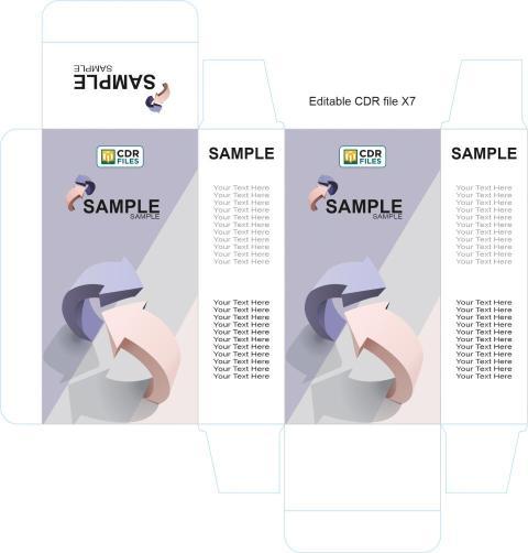 Lite Blue Voilet S Shape 3D 2 Arrow Design Pattern Syrup Suspension Mono Carton