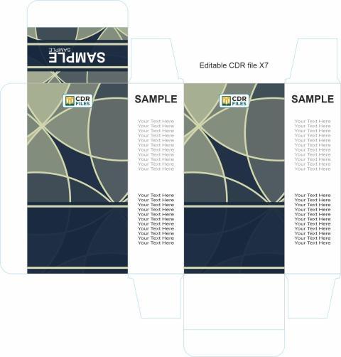 Stylish Backgroun Pattern Mehndi Green Dark Blue Cicle Design Syrup Suspension Mono Carton