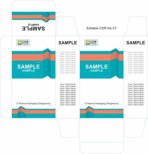 Sea Green Orange Top Bottom Design Syrup Idrop Suspension Mono Carton