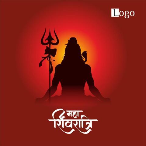 Happy Maha Shivratri religious bholenath background for post CDR File